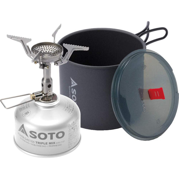 Soto New River Pot Combo and AMICUS Stove without Igniter