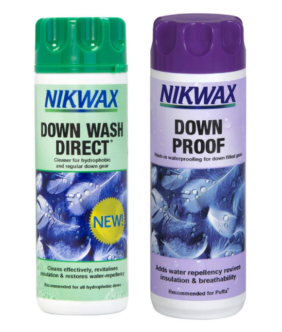 Nikwax Down Wash Direct/Down Proof Twin Pack, 300ml